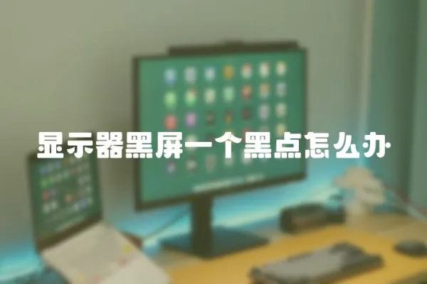 顯示器黑屏一個黑點怎么辦