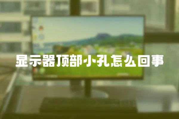 顯示器頂部小孔怎么回事