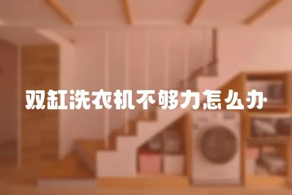 雙缸洗衣機不夠力怎么辦