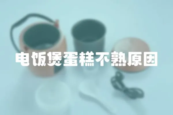 電飯煲蛋糕不熟原因