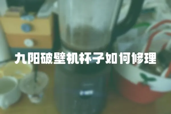 九陽破壁機(jī)杯子如何修理