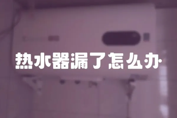 熱水器漏了怎么辦