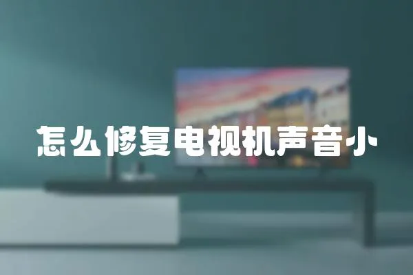 怎么修復(fù)電視機(jī)聲音小