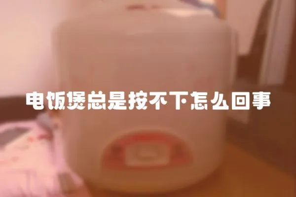 電飯煲總是按不下怎么回事