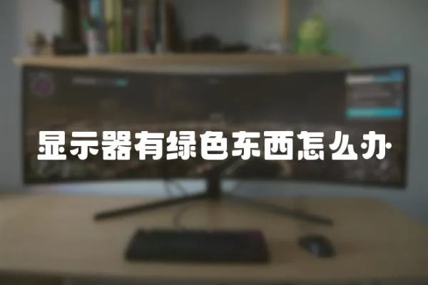 顯示器有綠色東西怎么辦