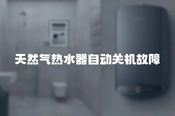 天然氣熱水器自動關機故障