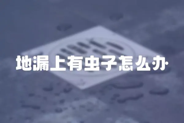 地漏上有蟲子怎么辦