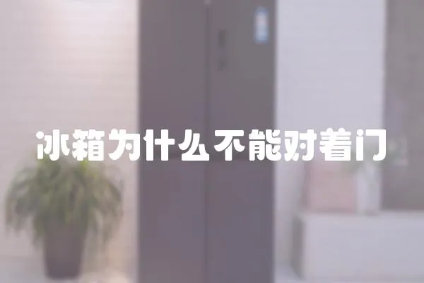 冰箱為什么不能對著門
