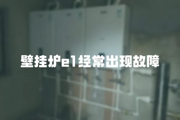 壁掛爐e1經(jīng)常出現(xiàn)故障