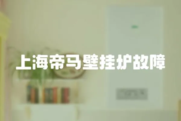 上海帝馬壁掛爐故障