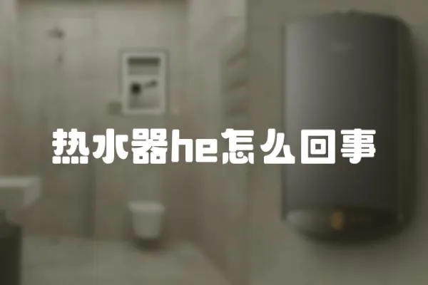 熱水器he怎么回事