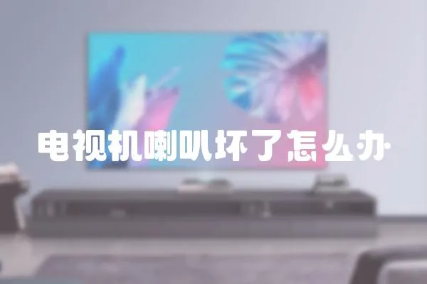 電視機喇叭壞了怎么辦