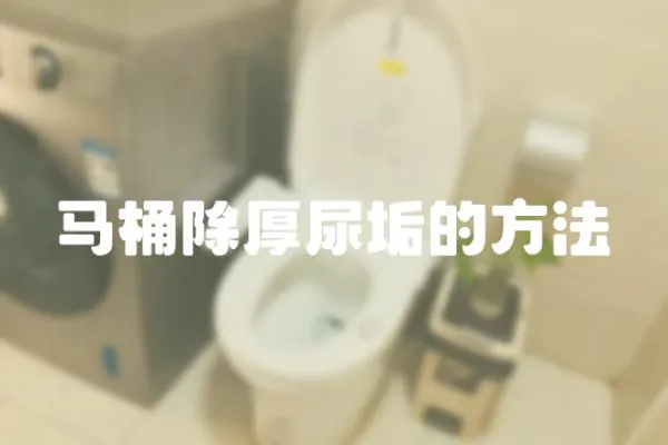 馬桶除厚尿垢的方法