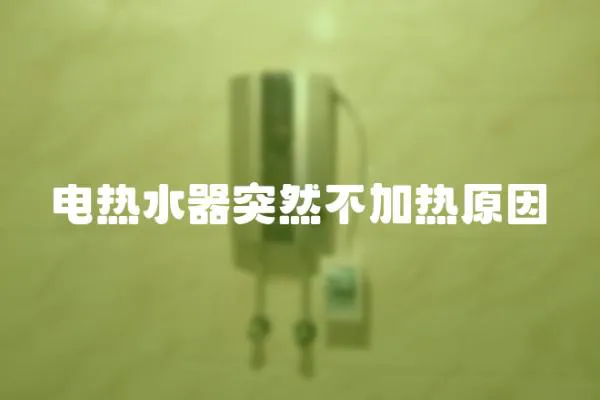 電熱水器突然不加熱原因