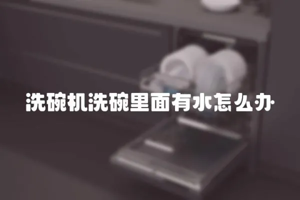 洗碗機洗碗里面有水怎么辦