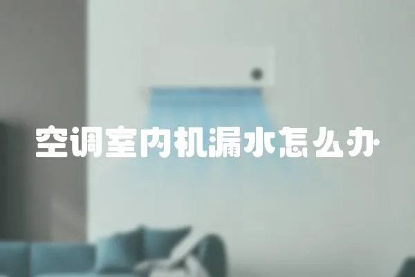 空調(diào)室內(nèi)機(jī)漏水怎么辦
