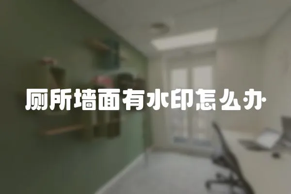 廁所墻面有水印怎么辦