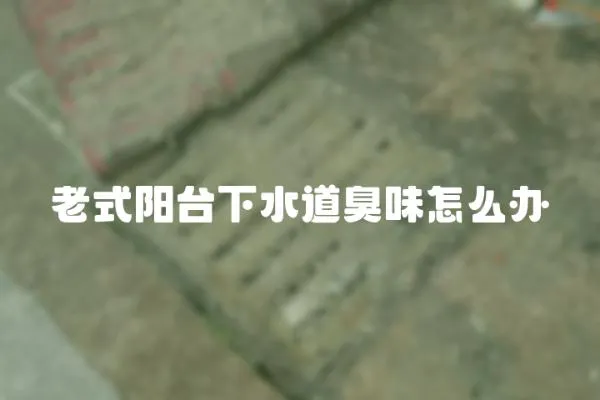 老式陽臺下水道臭味怎么辦