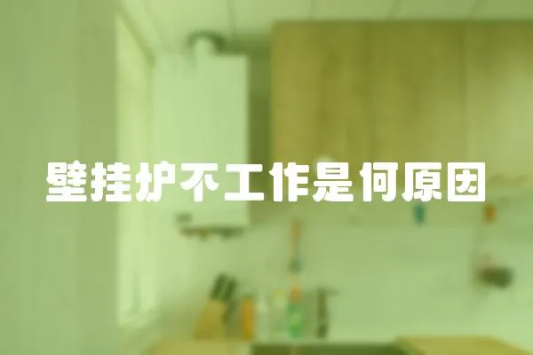壁掛爐不工作是何原因