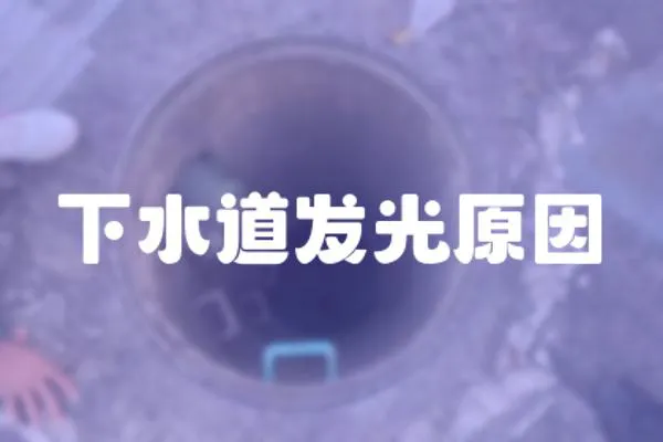 下水道發(fā)光原因
