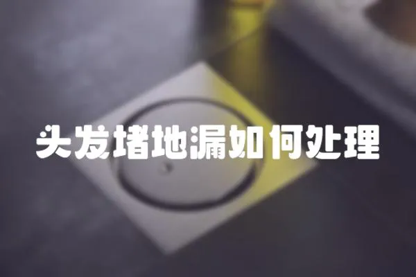 頭發堵地漏如何處理