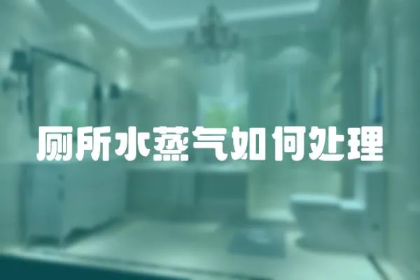 廁所水蒸氣如何處理