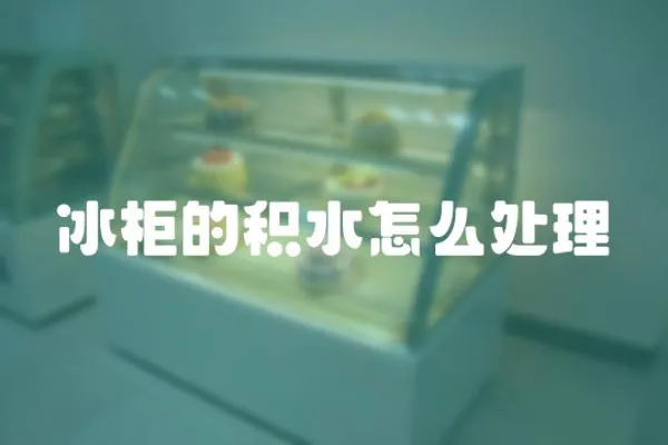 冰柜的積水怎么處理