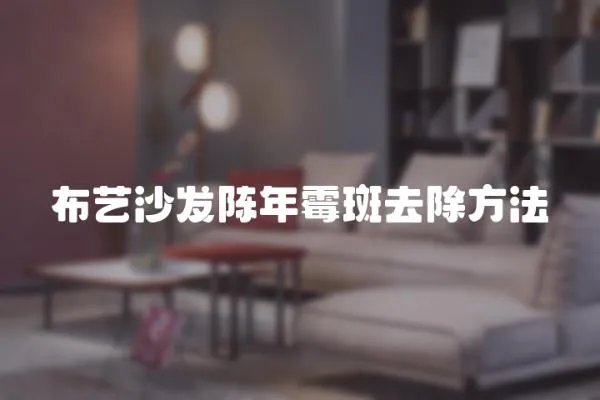 布藝沙發陳年霉斑去除方法