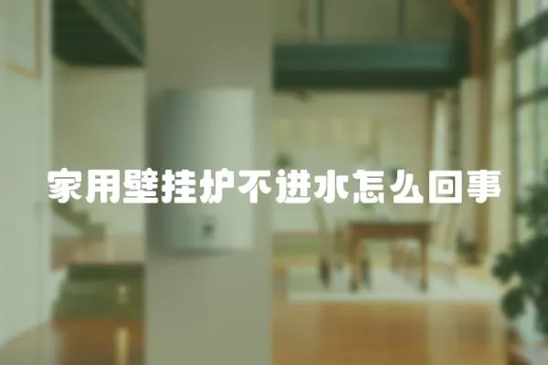 家用壁掛爐不進水怎么回事