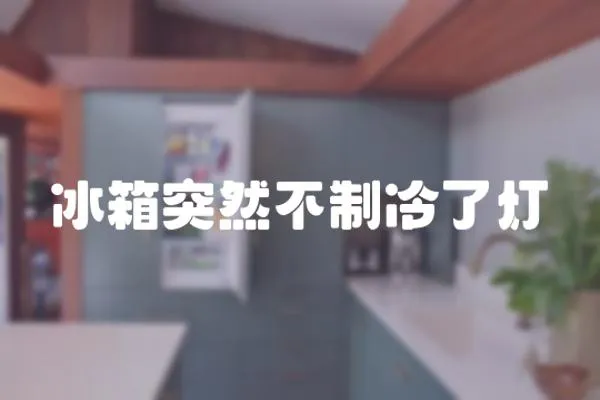 冰箱突然不制冷了燈