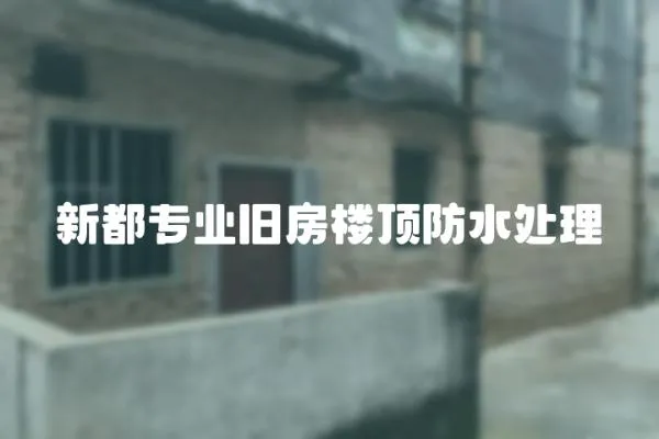 新都專業舊房樓頂防水處理