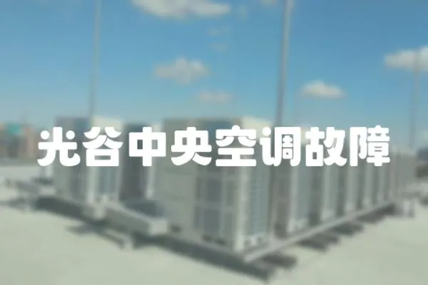 光谷中央空調故障