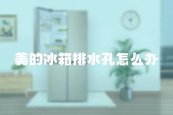 美的冰箱排水孔怎么辦
