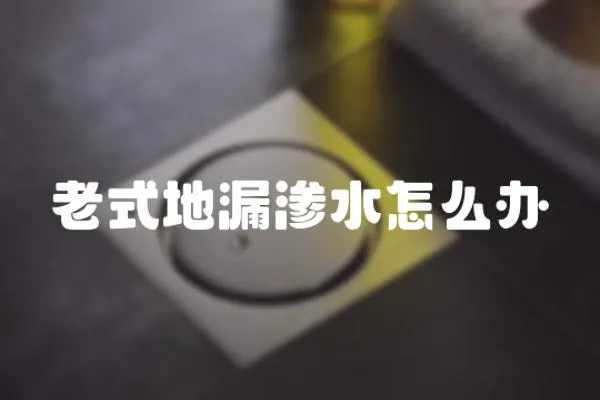 老式地漏滲水怎么辦