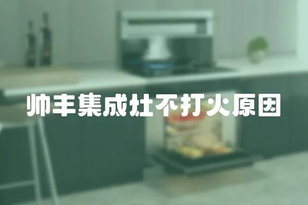 帥豐集成灶不打火原因