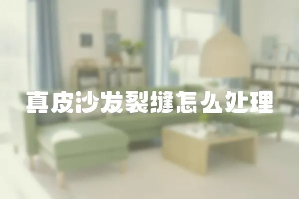 真皮沙發裂縫怎么處理