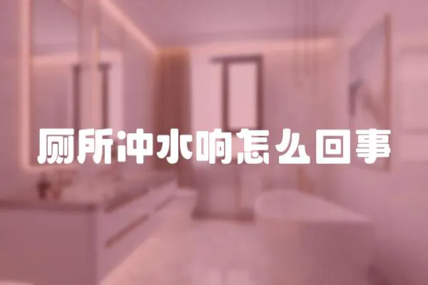 廁所沖水響怎么回事