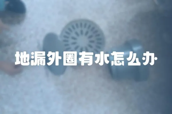 地漏外圈有水怎么辦