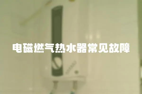 電磁燃氣熱水器常見故障