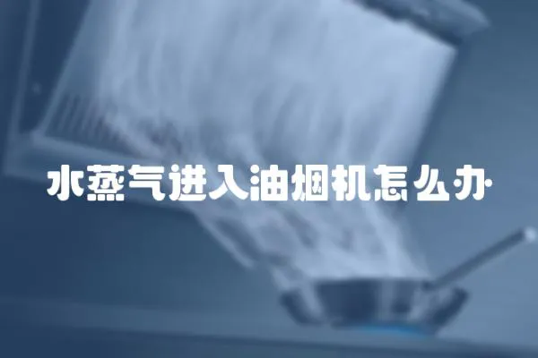 水蒸氣進入油煙機怎么辦