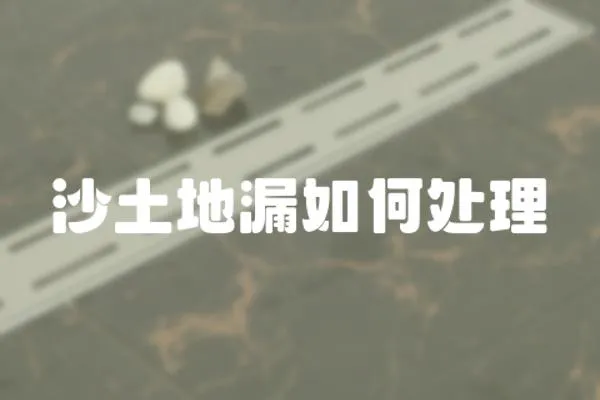 沙土地漏如何處理