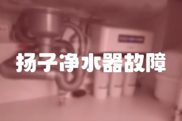 揚(yáng)子凈水器故障