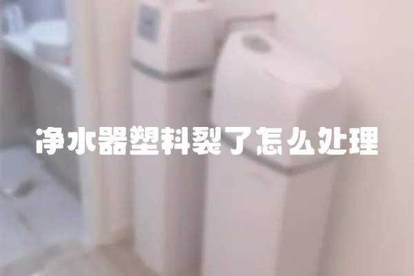凈水器塑料裂了怎么處理