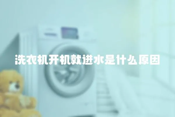 洗衣機開機就進水是什么原因