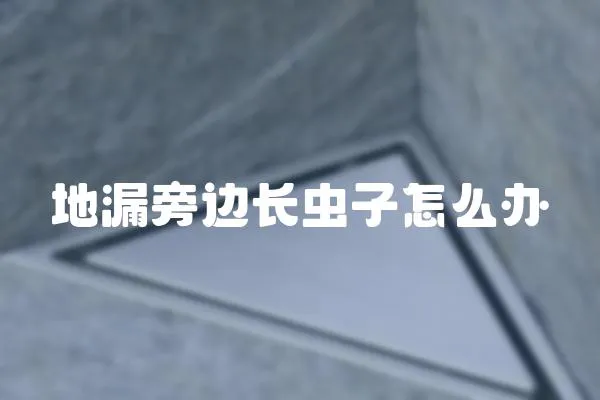 地漏旁邊長蟲子怎么辦