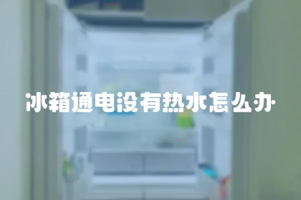 冰箱通電沒有熱水怎么辦