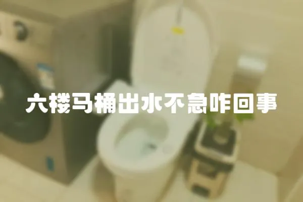 六樓馬桶出水不急咋回事
