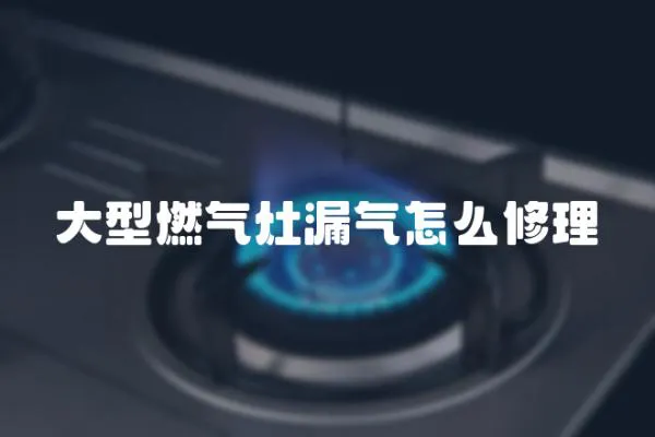 大型燃氣灶漏氣怎么修理
