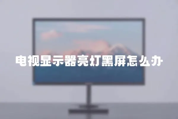 電視顯示器亮燈黑屏怎么辦
