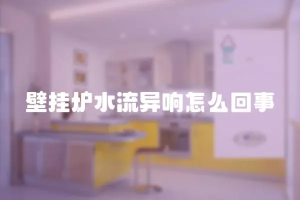 壁掛爐水流異響怎么回事